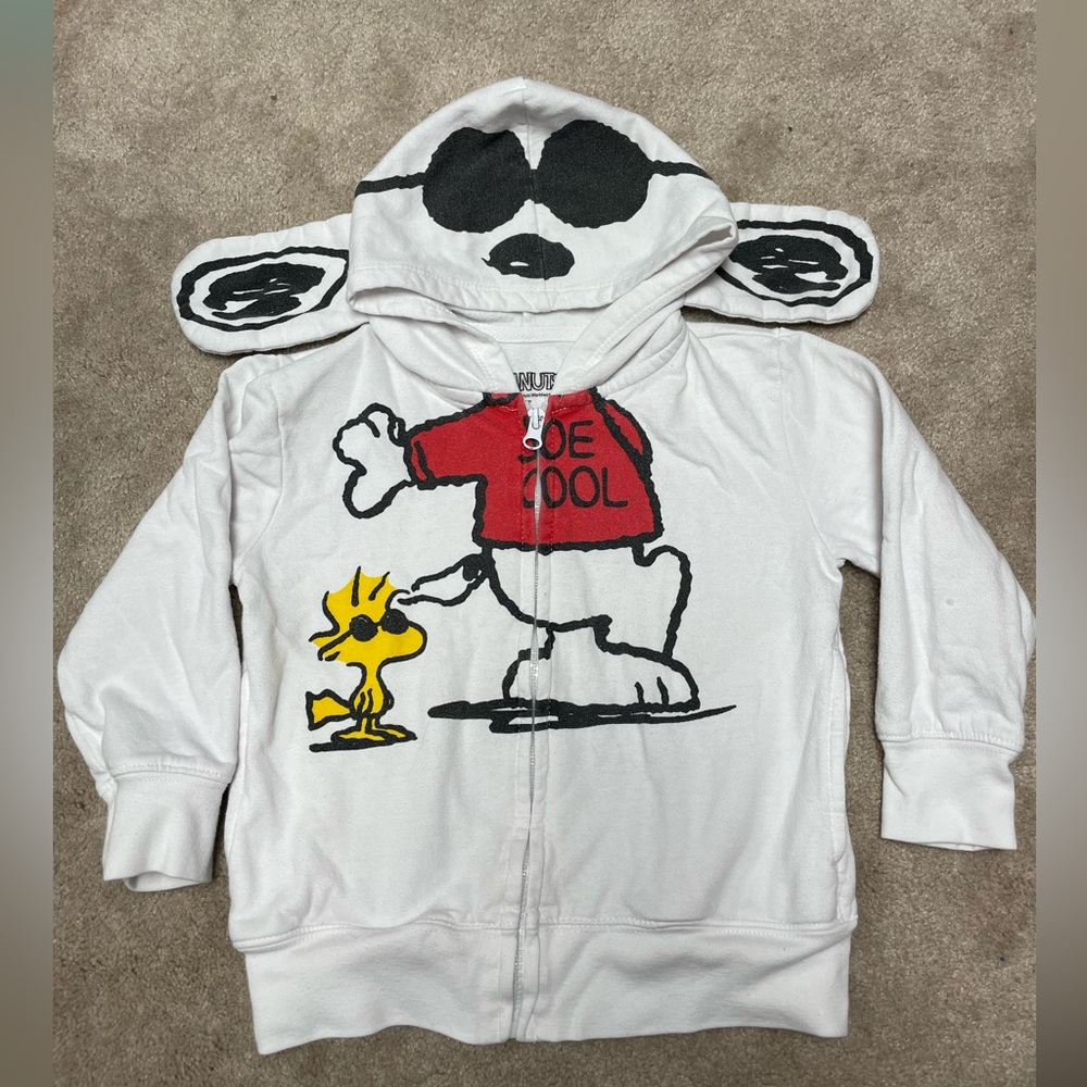 Snoopy/Joe Cool Kids Full Zip Hoodie - Size 4T